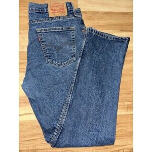 Levis 514 Jeans Mens 34x32 Blue Straight Fit Denim Medium Wash Casual